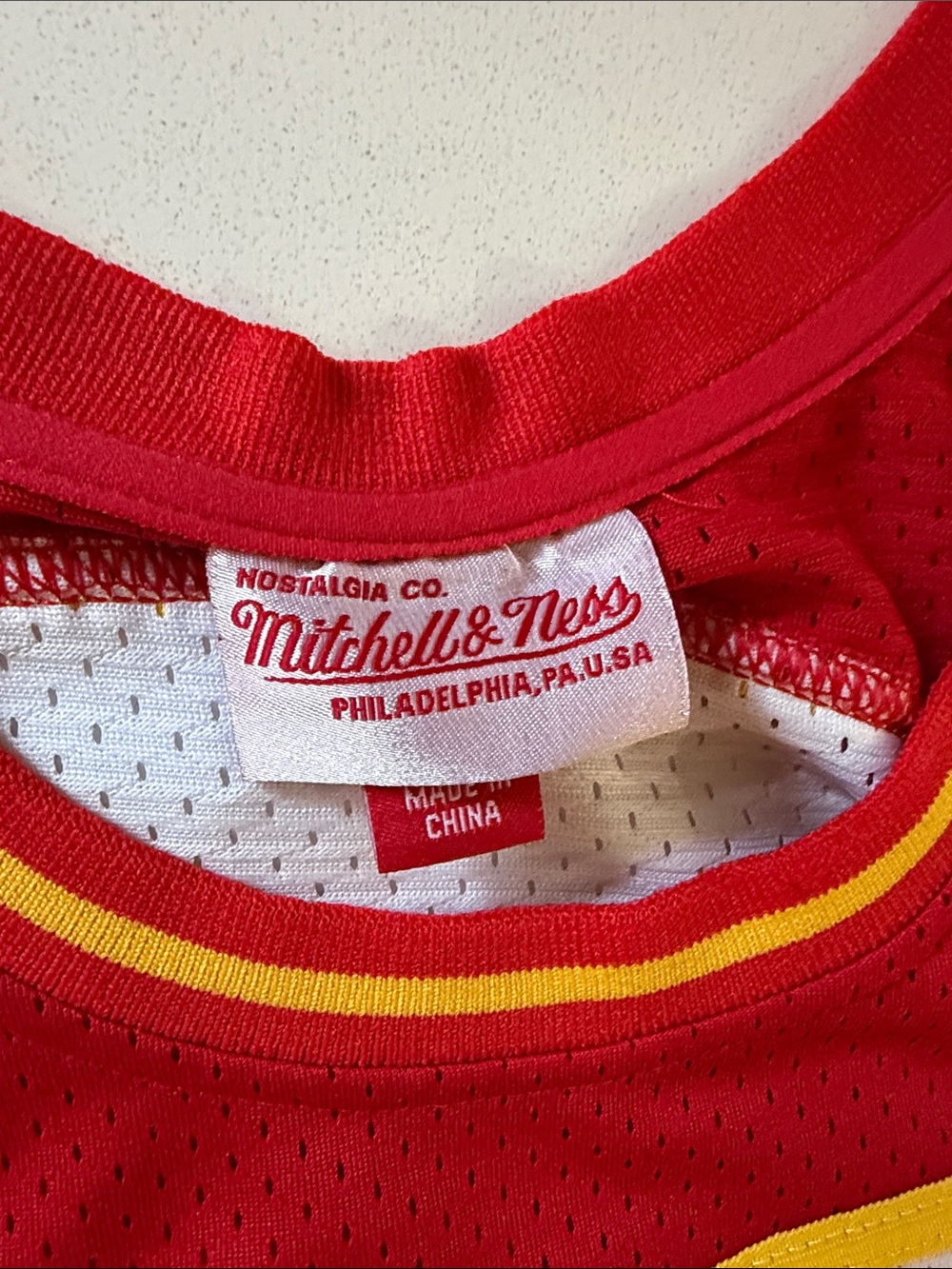 Mitchell & Ness Red and White 'Kast 94' Hardwood Classics Jersey - Picture 3 of 6